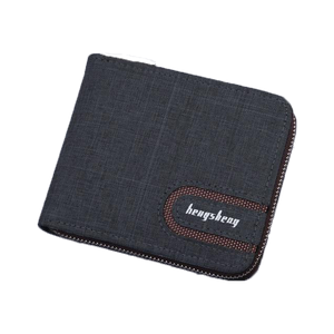 Canvas zipper Short Men's Wallet - BeltsRepublic