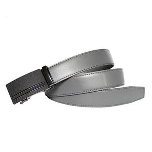 Luxury Brand Cowhide Leather Belt Men Gray - BeltsRepublic