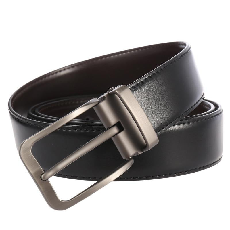 Genuine leather belt Fashion Pin Buckle Belts for Men - BeltsRepublic