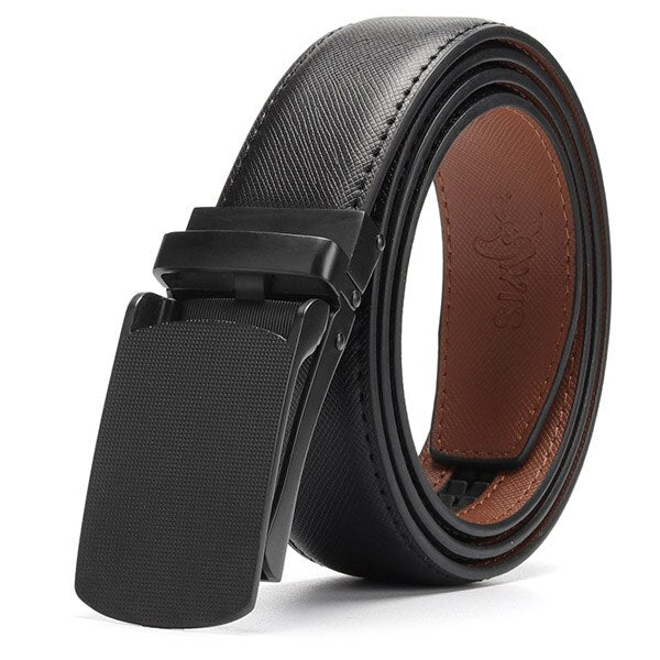 Automatic Buckle Leather luxury Belts Business Male - BeltsRepublic