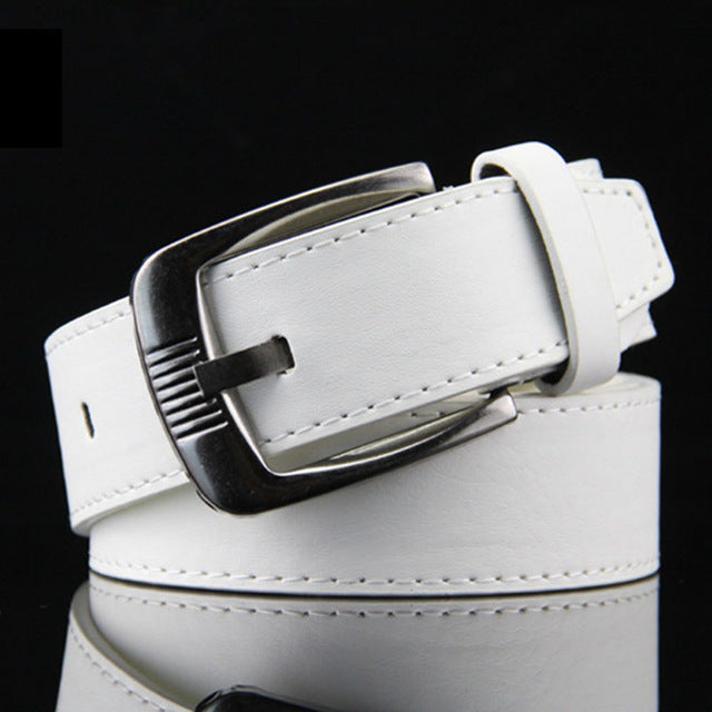 Men Imitation Leather Belt Metal - BeltsRepublic