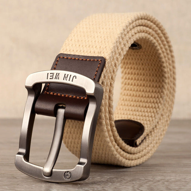 Canvas Alloy Pin buckle Casual Men Belt military outdoor tactical - BeltsRepublic