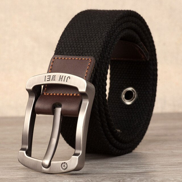 Canvas Alloy Pin buckle Casual Men Belt military outdoor tactical - BeltsRepublic