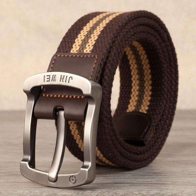 Canvas Alloy Pin buckle Casual Men Belt military outdoor tactical - BeltsRepublic