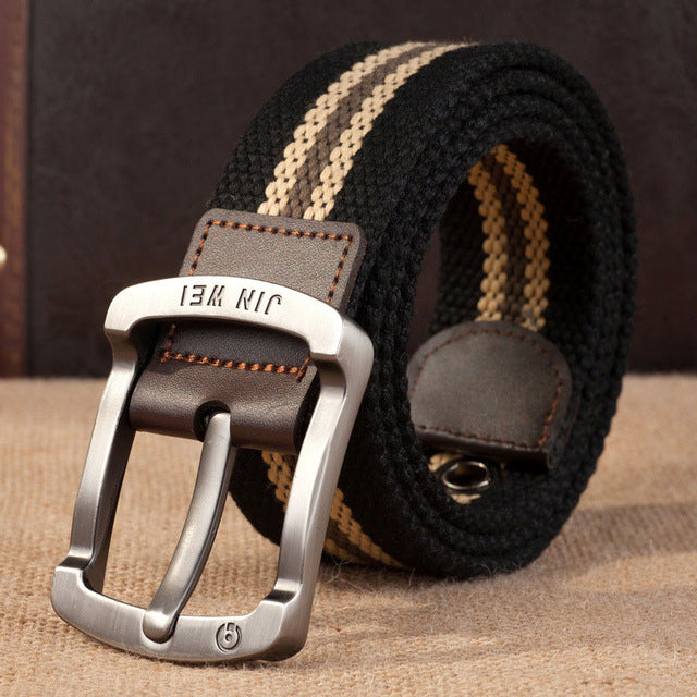 Canvas Alloy Pin buckle Casual Men Belt military outdoor tactical - BeltsRepublic