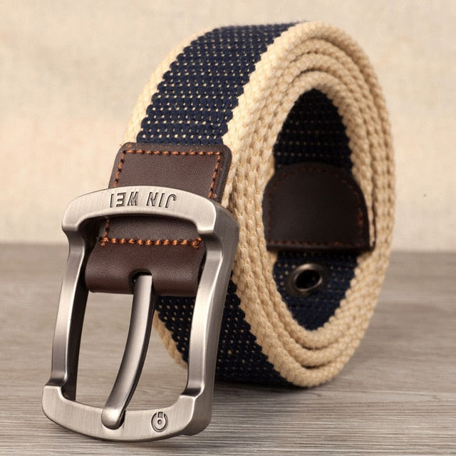 Canvas Alloy Pin buckle Casual Men Belt military outdoor tactical - BeltsRepublic