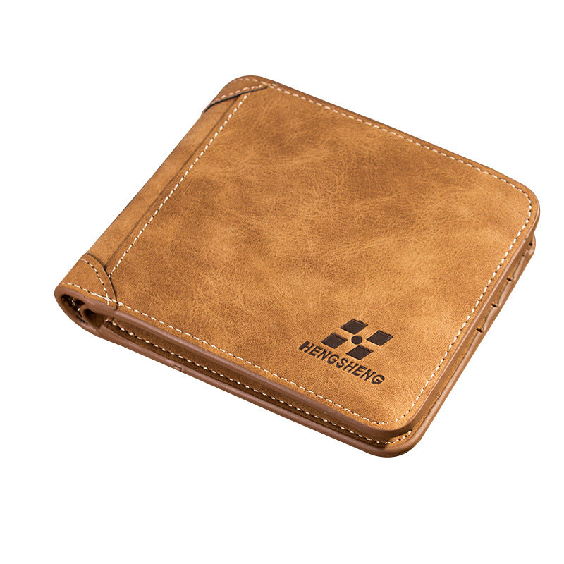 Luxury Brand Wallet Frosted Short Wallets Men - BeltsRepublic