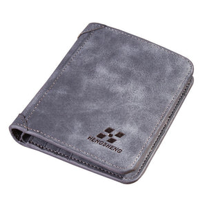 Luxury Brand Wallet Frosted Short Wallets Men - BeltsRepublic