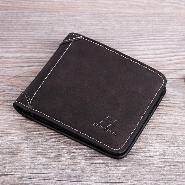 Luxury Brand Wallet Frosted Short Wallets Men - BeltsRepublic