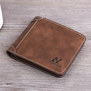 Luxury Brand Wallet Frosted Short Wallets Men - BeltsRepublic