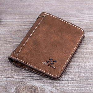 Luxury Brand Wallet Frosted Short Wallets Men - BeltsRepublic