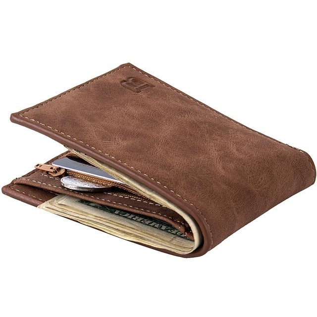 Luxury Brand Wallet Frosted Short Wallets Men - BeltsRepublic