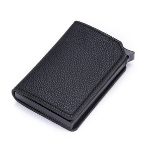 Men Smart Wallet Carbon Fiber Anti-theft Card Holder - BeltsRepublic