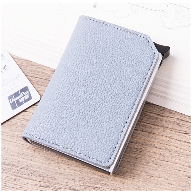 Men Smart Wallet Carbon Fiber Anti-theft Card Holder - BeltsRepublic