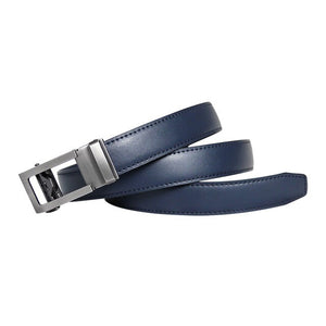 Mens Leather Belt-Ratchet Holeless Automatic Buckle - BeltsRepublic