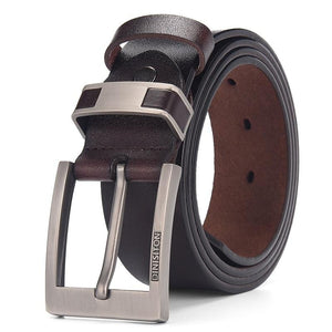 Luxury Men's Belt Leather Belt Alloy Buckle - BeltsRepublic