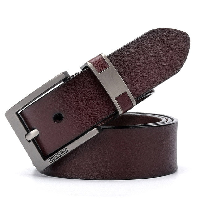 Luxury Men's Belt Leather Belt Alloy Buckle - BeltsRepublic