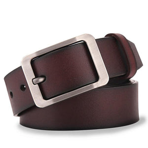 Men's belt leather strap luxury pin buckle - BeltsRepublic