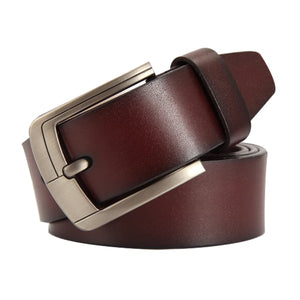 Men's belt leather strap luxury pin buckle - BeltsRepublic