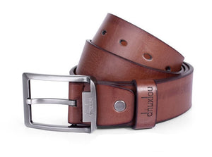 Casual Retro Men Leather Prong Belt - BeltsRepublic