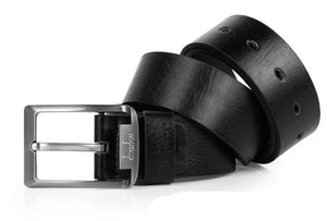 Casual Retro Men Leather Prong Belt - BeltsRepublic