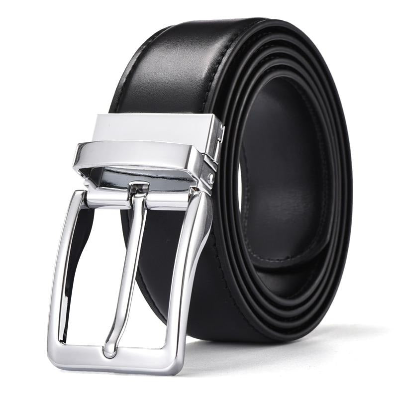 Genuine Leather Pin Buckle Luxury business belt - BeltsRepublic