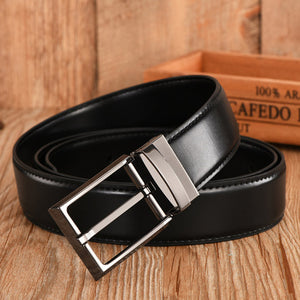 Genuine Leather Pin Buckle Luxury business belt - BeltsRepublic