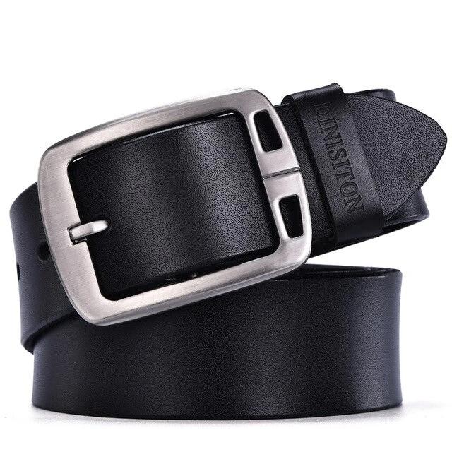 Genuine Leather Pin Buckle Luxury business belt - BeltsRepublic