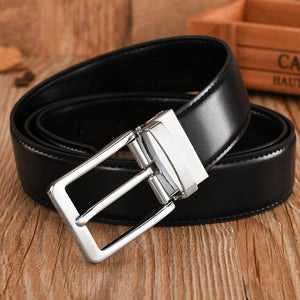 Genuine Leather Pin Buckle Luxury business belt - BeltsRepublic