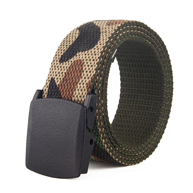 Men Camouflage Canvas Belt Casual Printed Graffiti Waist Belts - BeltsRepublic