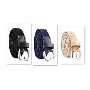 Mens Casual Stretch Woven Belt - BeltsRepublic