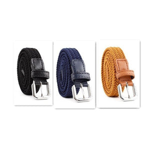 Mens Casual Stretch Woven Belt - BeltsRepublic