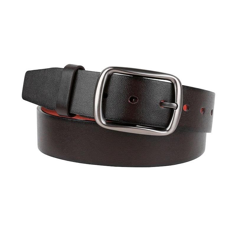 Men belt trend retro Alloy pin buckle belt high quality - BeltsRepublic