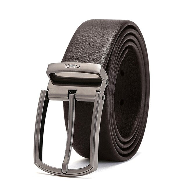 CAMEL Fashion Men Belt Genuine Leather - BeltsRepublic