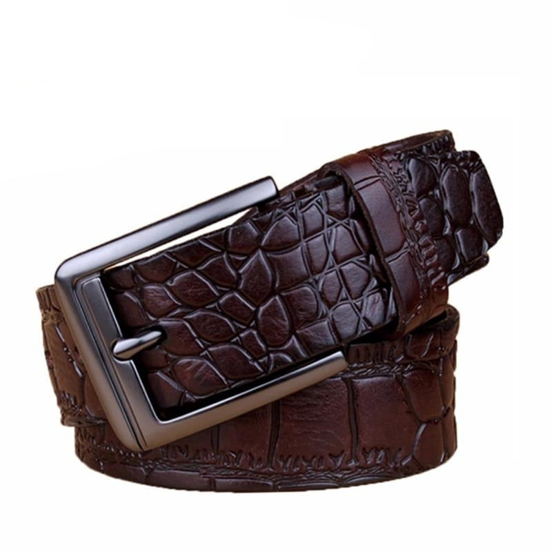 Crocodile Skin Printed Male Belt High Quality Belts for Business - BeltsRepublic