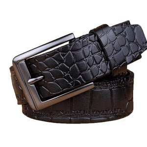 Crocodile Skin Printed Male Belt High Quality Belts for Business - BeltsRepublic